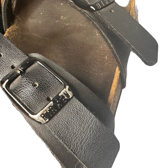 Birkenstock Women 9/40 Mayari Birko-Flor Slip On Toe Loop Sandals Black - Picture 8 of 15